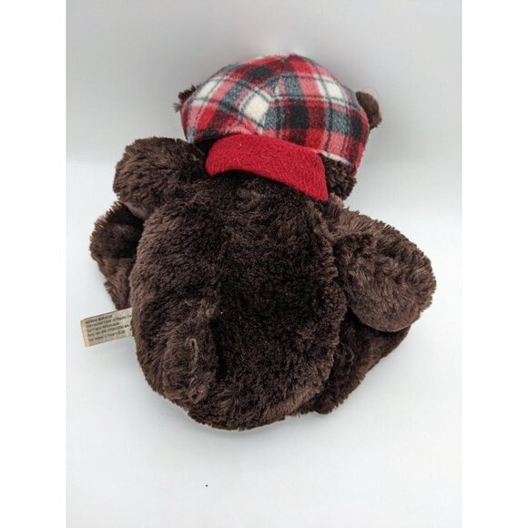 Hugfun St Jude Travis Teddy Bear Plush Stuffed Animal Toy Christmas Hat Scarf - Picture 5 of 9